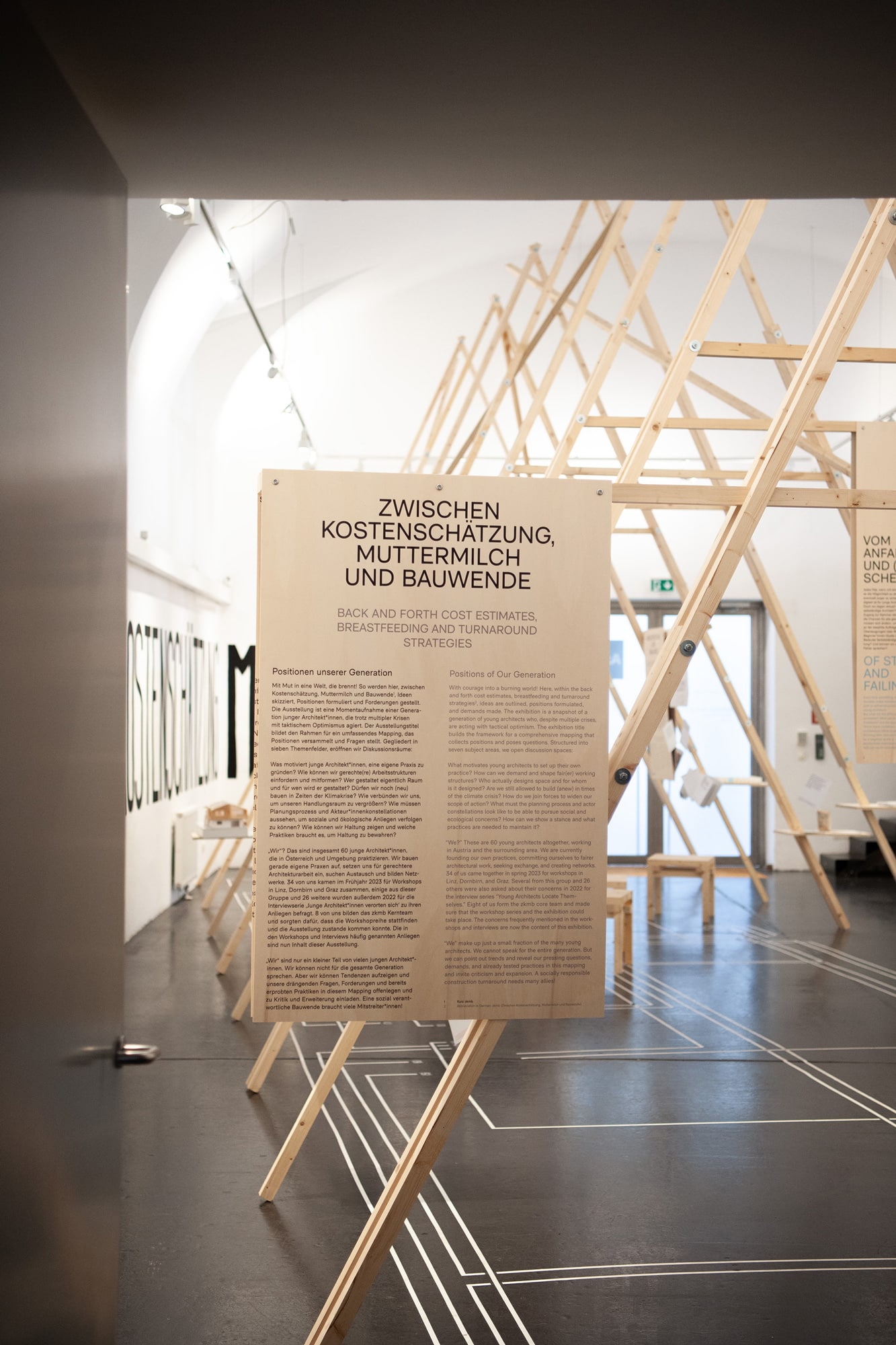 Zwischen Kostenschätzung, Muttermilch und Bauwende im Architekturzentrum Wien asphalt kollektiv